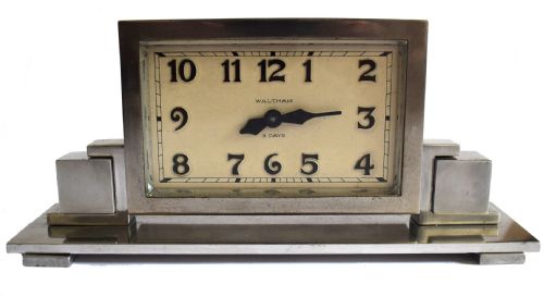 Art Deco Skyscraper American Mantle Clock