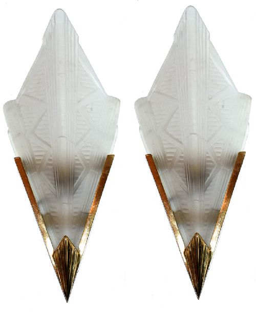 Pair of Art Deco French Wall Lights