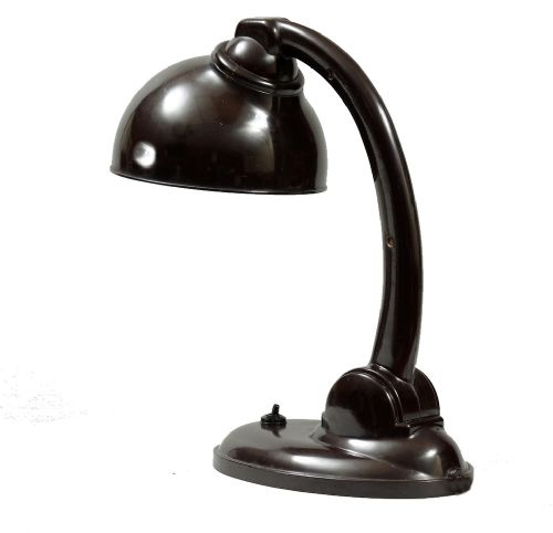 Art Deco Bakelite Streamline Desk Lamp by E. Cole