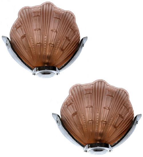 Pair of 1930'S Art Deco Wall Lights