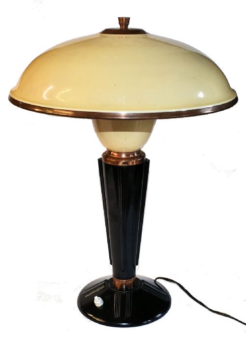 Art Deco Bakelite Table Lamp by Eileen Gray for Jumo, France