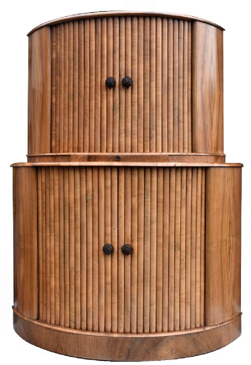 Art Deco Walnut Cocktail Cabinet