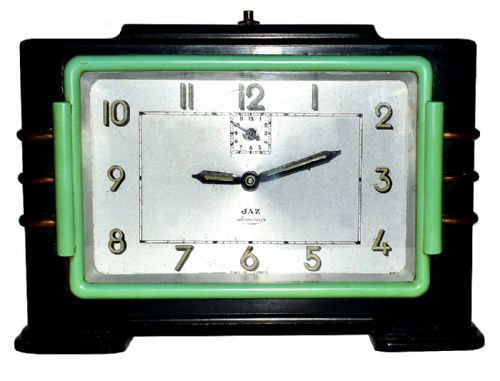 French Art Deco Bakelite Jaz Clock