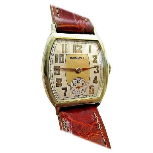 fig 1. Art Deco Hamilton 987E Gentlemans Watch, circa 1936