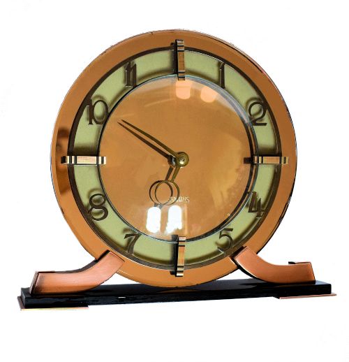 1930s Art Deco Modernist Clock by Smiths