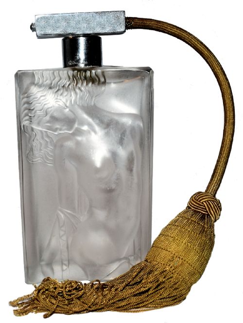 Huge Art Deco Hoffman Atomizer with Silhouette Nude