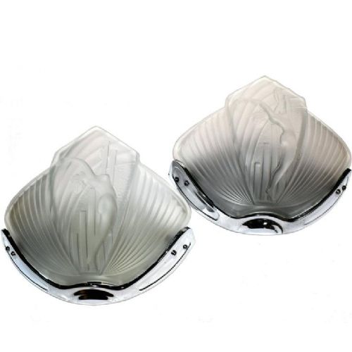 Rare 1930'S Art Deco Pair of Nude Female Wall Lights
