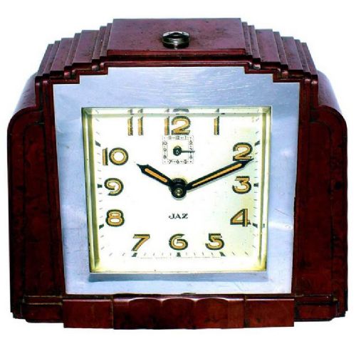 Art Deco Jaz Bakelite Mantle Clock