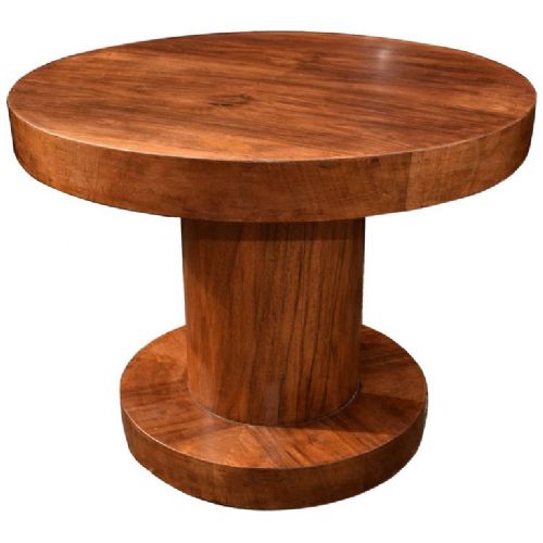 English Art Deco Walnut Occasional Table
