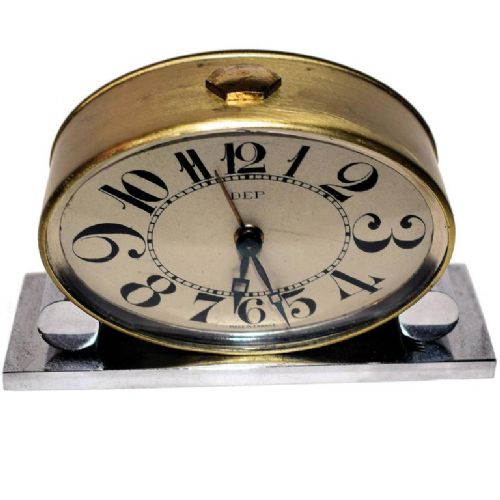 Original 1930'S Art Deco Miniature Clock by Dep