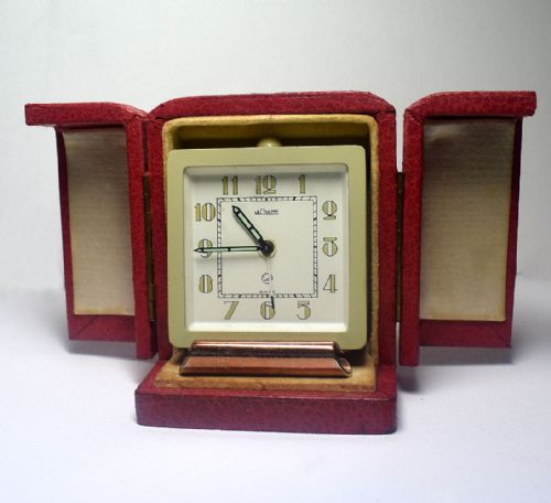 Rare Art Deco Clock by Jaeger-lecoultre, Circa 1930