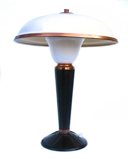 Large Art Deco Bakelite Table Lamp by Eileen Gray for Jumo, France