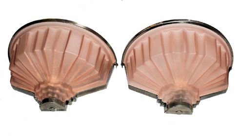 Matching Pair of Art Deco Wall Lights