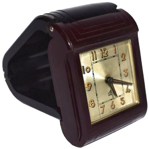 French Art Deco Bakelite Travel Alarm by Jaz
