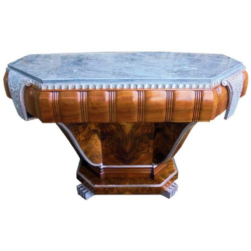 Art Deco English Console Table, Circa 1932