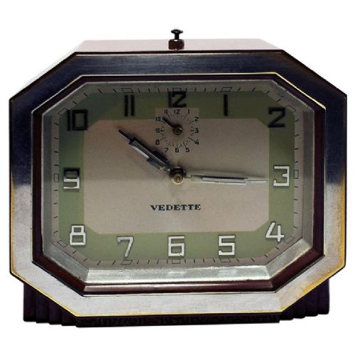 Fabulous 1930'S Art Deco Bakelite Clock by Vedette