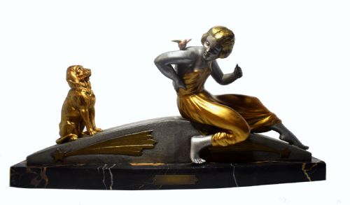 Art Deco Figural Group by Van De Voorde