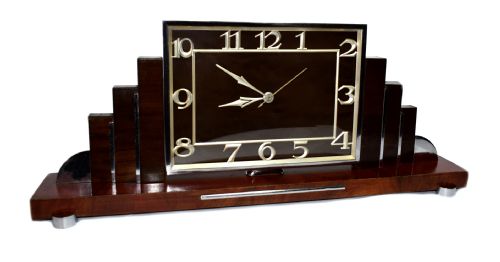 Large and Impressive 1930'S Art Deco Mantle Clock