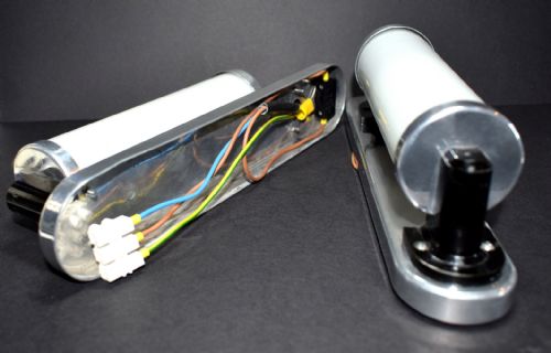 ART DECO 1930'S MATCHING PAIR OF TUBULAR LIGHTS - ADDITIONAL PHOTO 2