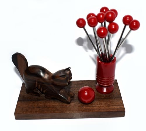 Art Deco 1930'S Novelty Bakelite Cocktail Sticks