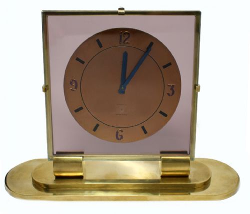 Very Rare Angelus Art Deco 8 Day Clock with Strike