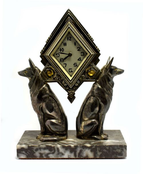 1930'S French Art Deco Figural Clock
