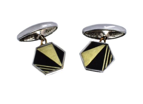 Art Deco Mens Geometric Cufflinks