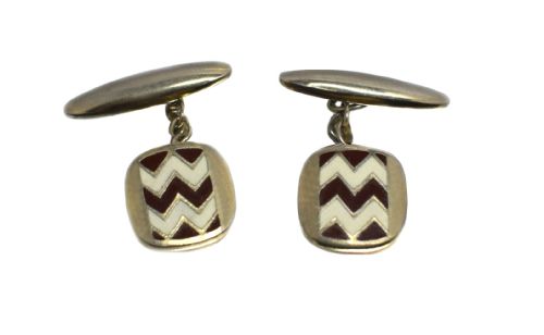 Art Deco Mens Geometric Cufflinks
