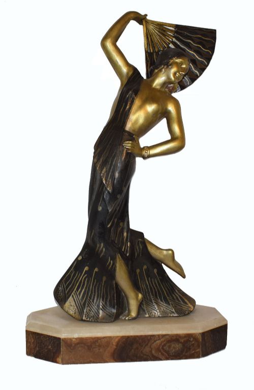 Impressively Large Female Art Deco Figure