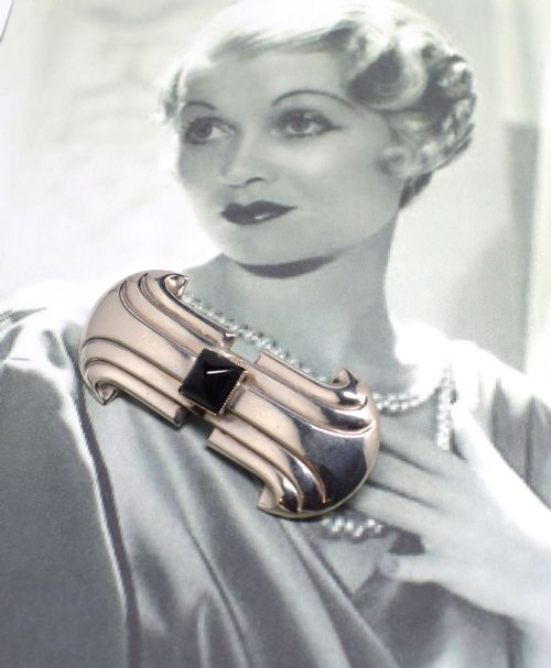 Art Deco Modernist Brooch by Jakob Bengel