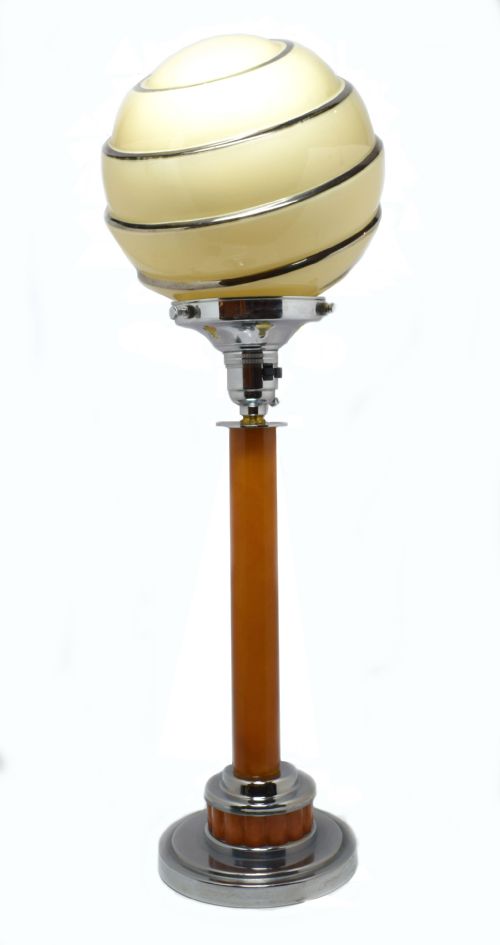 Very Tall Art Deco 1930'S Catalin Bakelite Lamp