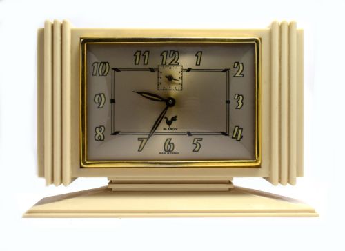 Original 1930'S French Art Deco Bakelite Clock by Blangy