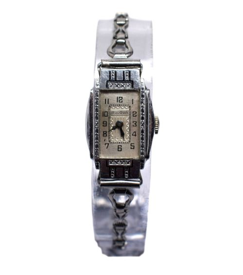 1931 Ladies Art Deco Enamel Bulova Watch