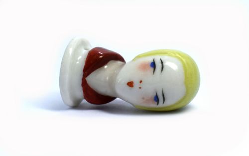 ART DECO PIN CUSHION DOLL HEAD BY WILLIAM GOEBEL - ADDITIONAL PHOTO 1