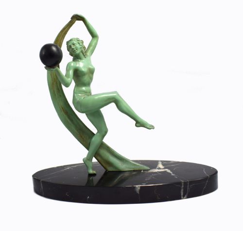 Art Deco Figural Dancer , France, Circa 1930