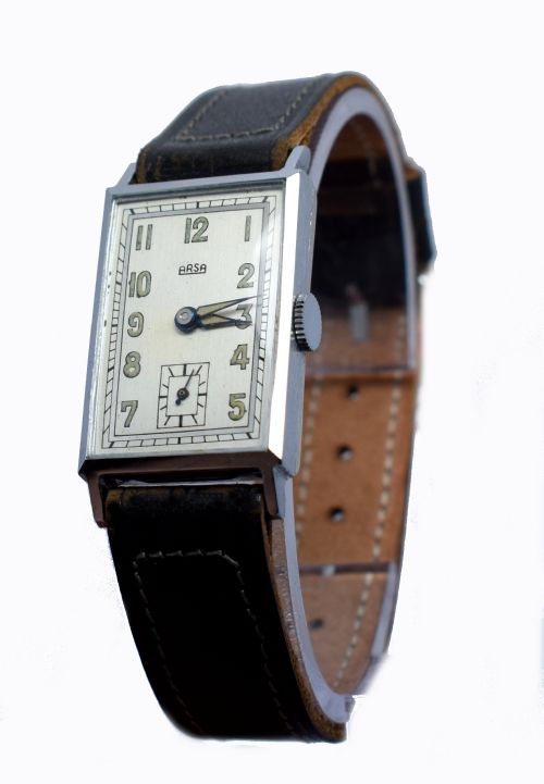 Art Deco 1930s Swiss Tank Watch by Arsa