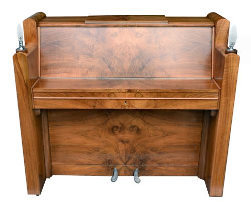 fig 1. 1930's Upright Art Deco Piano By Berry Of London
