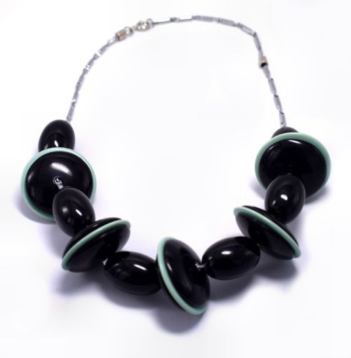 Art Deco Statement Necklace by Jacob Bengel, Circa 1930