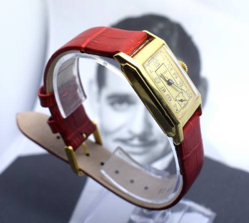 fig 2. 1930's Art Deco Gents Wristwatch Old Stock, Never Worn by Bifora