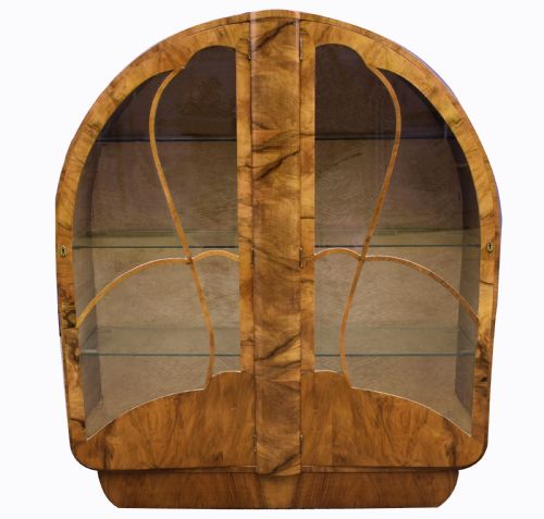 Art Deco Display Cabinet in Walnut, 1930'S