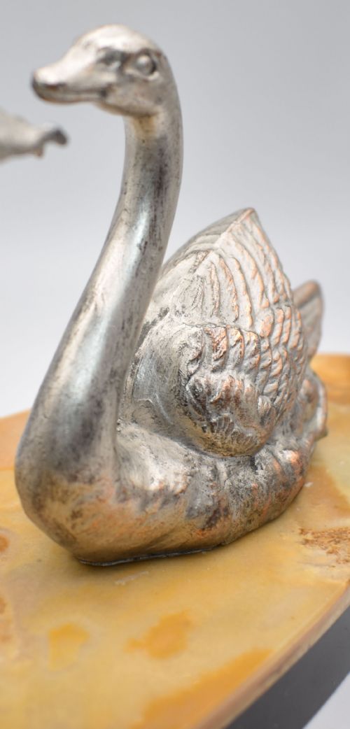 ART DECO FIGURAL GIRL AND SWAN FRANCE CIRCA 1930 - ADDITIONAL PHOTO 5
