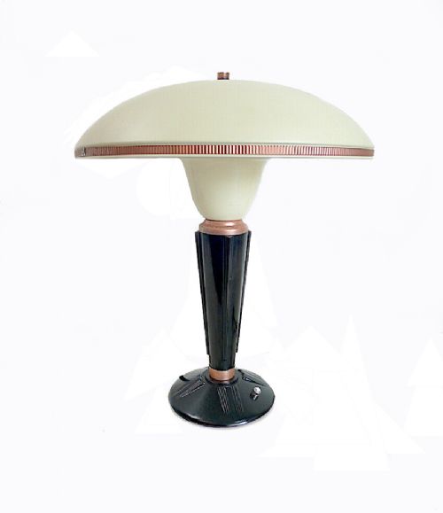 Large Art Deco Bakelite Table Lamp by Eileen Gray for Jumo, France