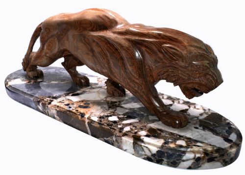 1930'S ART DECO PROWLING PANTHER FIGURE - ADDITIONAL PHOTO 2