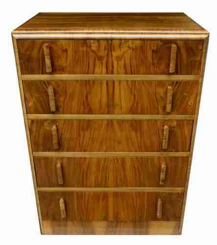 Art Deco Chest of Five Drawers, Circa 1930