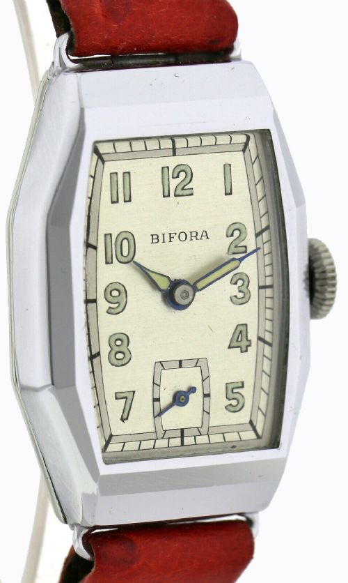 fig 2. Art Deco Gents Wristwatch Old Stock, Never Worn, Newly Serviced, 1930