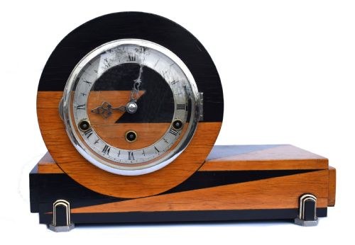 Art Deco Westminster Chime Mantle Clock by Norland