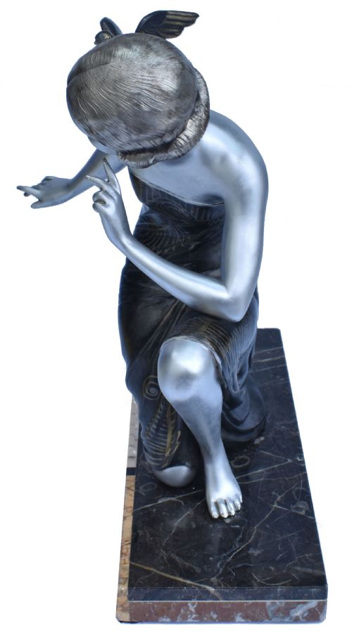 fig 2. Very Large Art Deco Signed Figure by URIANO, c1930