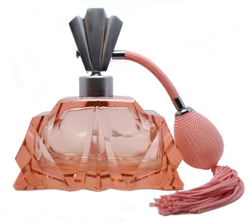 Large Art Deco Glass Perfume Atomiser