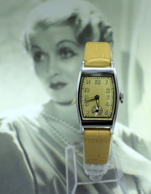 fig 1. Art Deco Ladies Wristwatch Old Stock, Never Worn, Newly Serviced, 1930