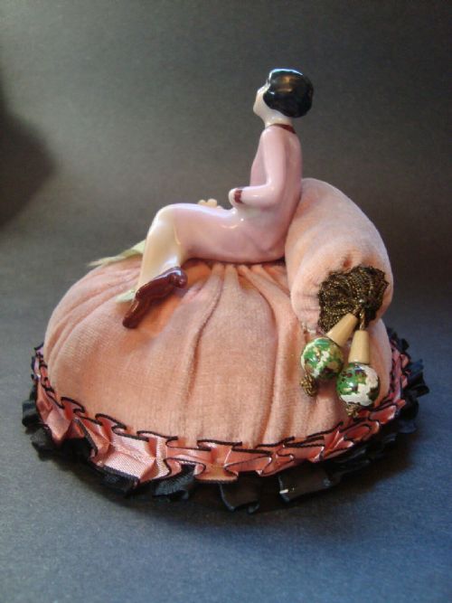 fig 1. Rare Pin Cushion Half Doll By Fasold & Stauch, c1930